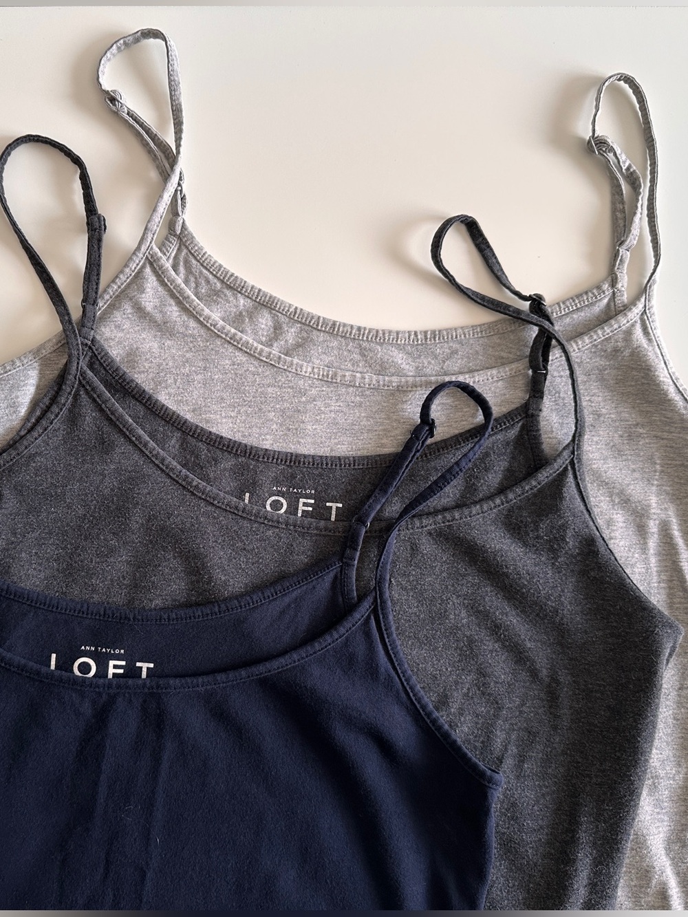 Set of 3 LOFT adjustable camisoles